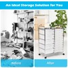 LUARANE Rolling Cart with 15 Drawers, Craft Storage Cart with