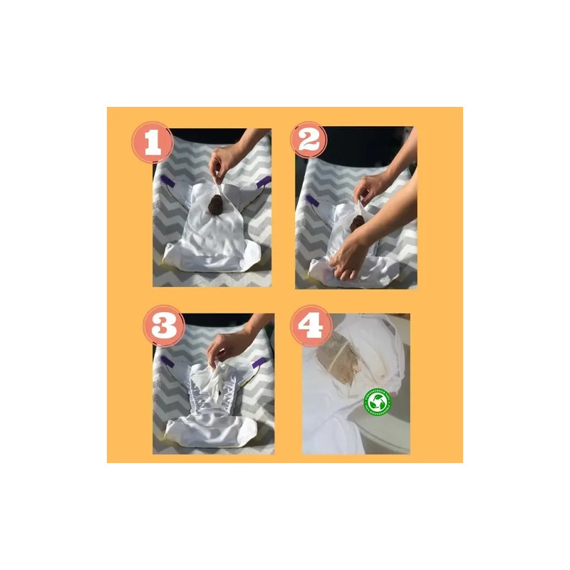 Pañal Ecológico Filtro Bambú Talla Kids (de 6 A 8