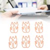 100pcs Paper Clips Cute Duck Shaped Decorative Metal Paperclips with