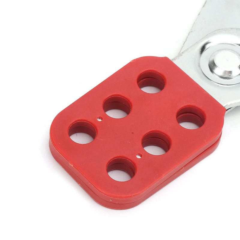 FILFEEL Lockout Hasp, Steel Multiplayer Management Lock, 6 Hole Interlock,