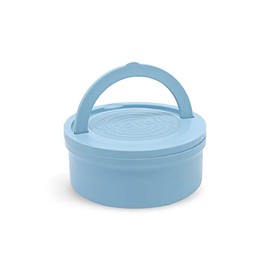 KindTail - Kind Bowls, Travel Dog Bowls, Portable Pet Bowls, Microwave and Dishwasher-Safe Dog Bowl with Lid and Handle, Inner Bowl with 10oz Capacity and Outer Bowl with 20oz Capacity, Light Blue