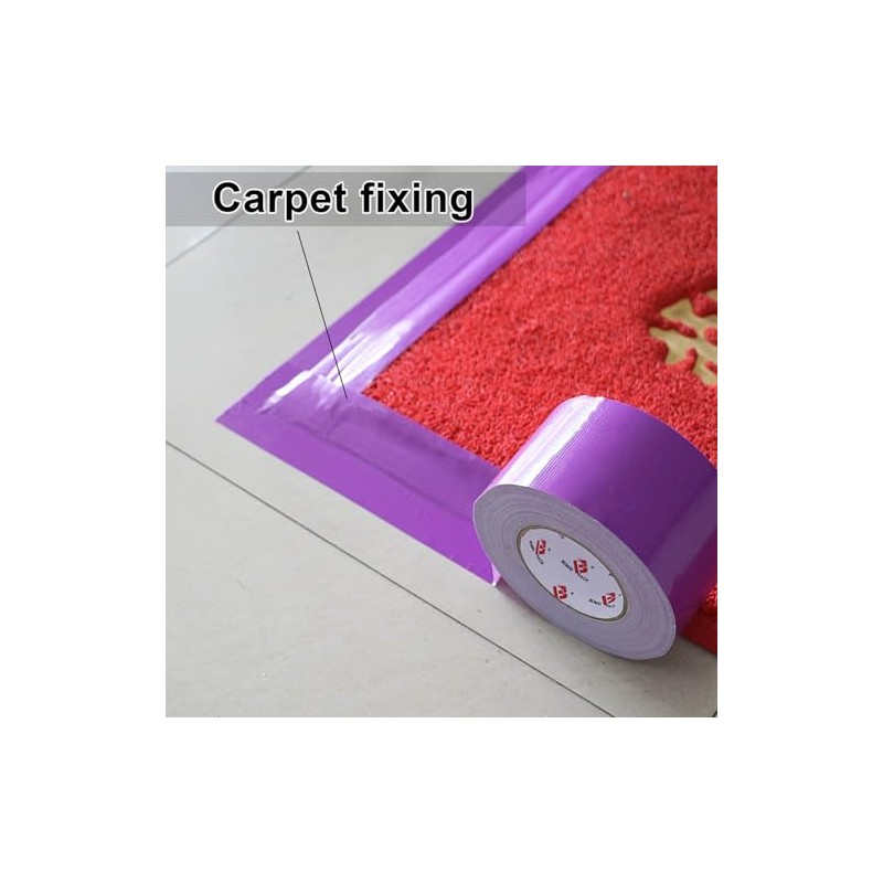 BOMEI PACK Cinta aislante de 4 pulgadas púrpura impermeable, resistente,