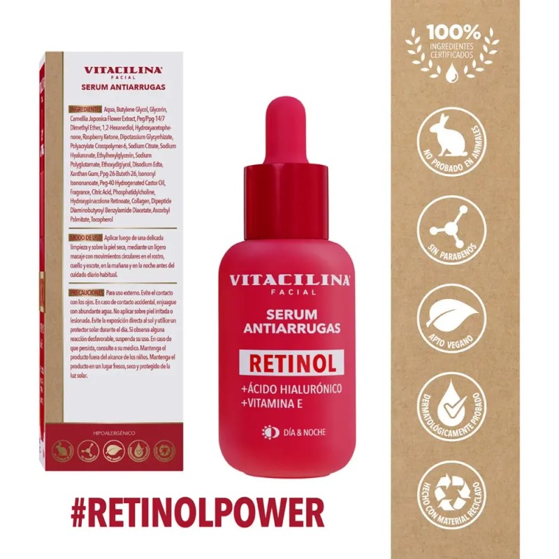 Vitacilina Facial Sérum Antiarrugas Con Retinol | 30 Ml |
