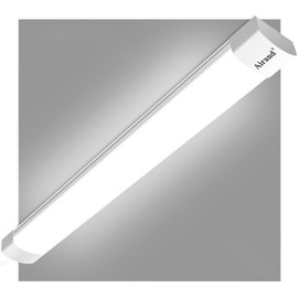 Airand LED Shop Lights for Garage with Plug, Waterproof Linkable LED Tube Light 5000K Under Cabinet Lighting,3600 LM LED Ceiling and Closet Light 36W, Corded Electric with ON/Off Switch