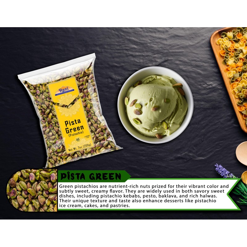 Rani Pista (Pistachio) Green 7oz (200g) ~ All Natural |