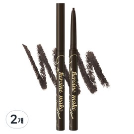 Heroine Make Long Stay Smooth Gel Pencil Liner 0.1g, black brown, 2 pcs / 히로인메이크 롱 스테이 스무스 젤 펜슬 라이너 0.1g, 블랙브라운, 2개