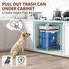 ANASTA Under Sink Trash Can Pull Out Trash Hidden for