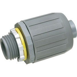 Arlington NMLT200 Liquidtight Conduit Connector, 2 in Trade, Straight, UV Rated Plastic