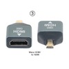 cablecc 3 Stück/Set Micro & Mini HDMI auf HDMI-kompatible 1.4