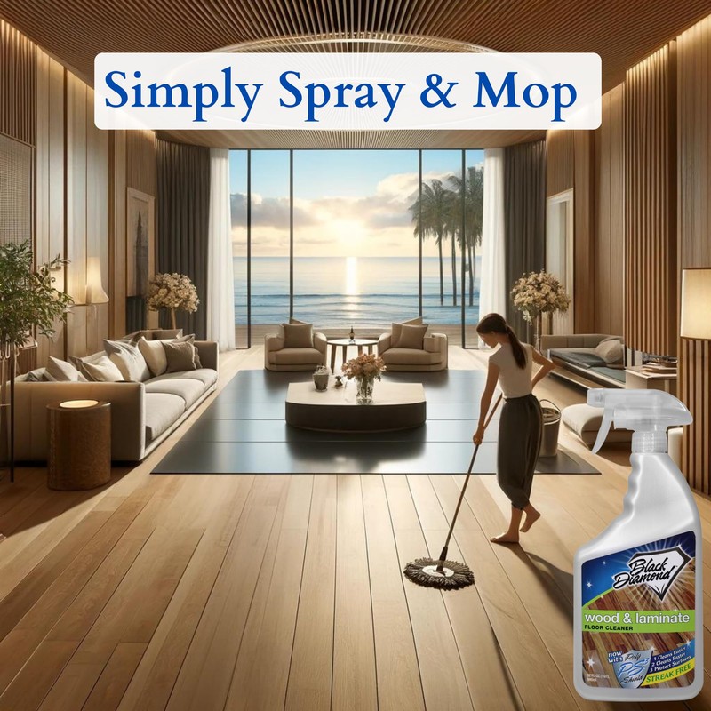 Black Diamond Stoneworks Wood & Laminate Floor Cleaner- Ready to