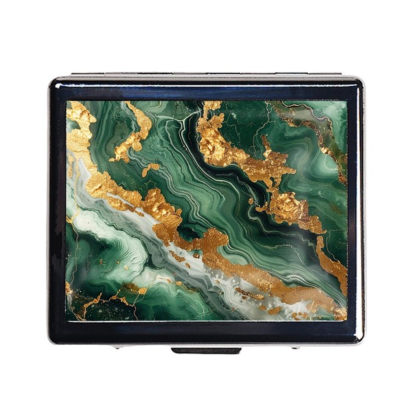 DingRound Cute and Portable Metal Pill Organizer – 8 Compartments,