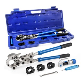 iCrimp Copper Pipe Pressing Tool Kit with Cutter&Deburring Tool for ProPress Copper Fitting-Manufactured by IWISS