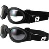 2 Pairs of Birdz Eyewear Parrot Black Folding Padded Motorcycle
