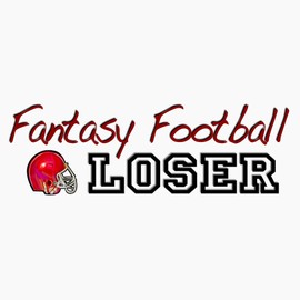 CafePress Fantasy Football Loser Snapback Trucker Hat Black/White