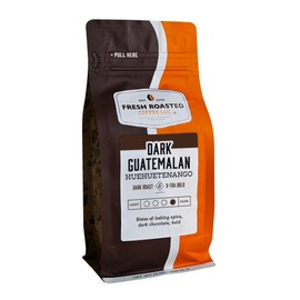 Fresh Roasted Coffee, Dark Guatemala Huehuetenango | 12 oz | Single Origin | Dark Roast | Kosher | Whole Bean