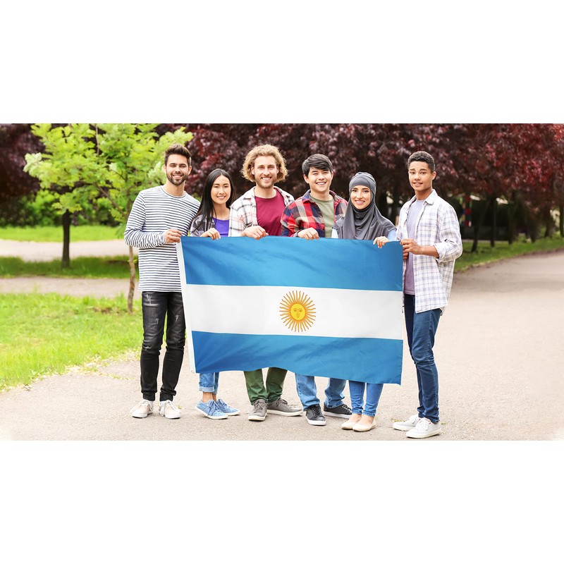 DANF Argentina Flag 3x5 Foot Polyester Argentinian National Flags Polyester