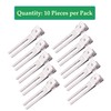 10 Pack Double Prong Pin Curl Clips, Duck Billed Hair