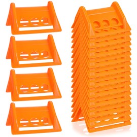 24 Pack Flatbed Edge Protector, Edge Corner Tie Down Protector for Up to 4 Inch Straps, Protects Cargo Edges, Flatbed Accessories Plastic Protectors (Orange)