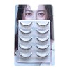 D-ONE Natural 5 Pairs False Eyelashes (A06, Natural Cross Brown)