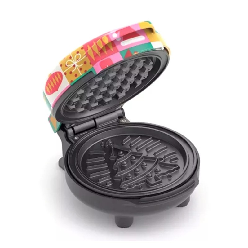 Bella New! Bella Mini Christmas Tree Multicolor Fun Waffle Maker