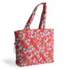 Vera Bradley Featherweight Original Zip Tote Bag, Swirling Poppies