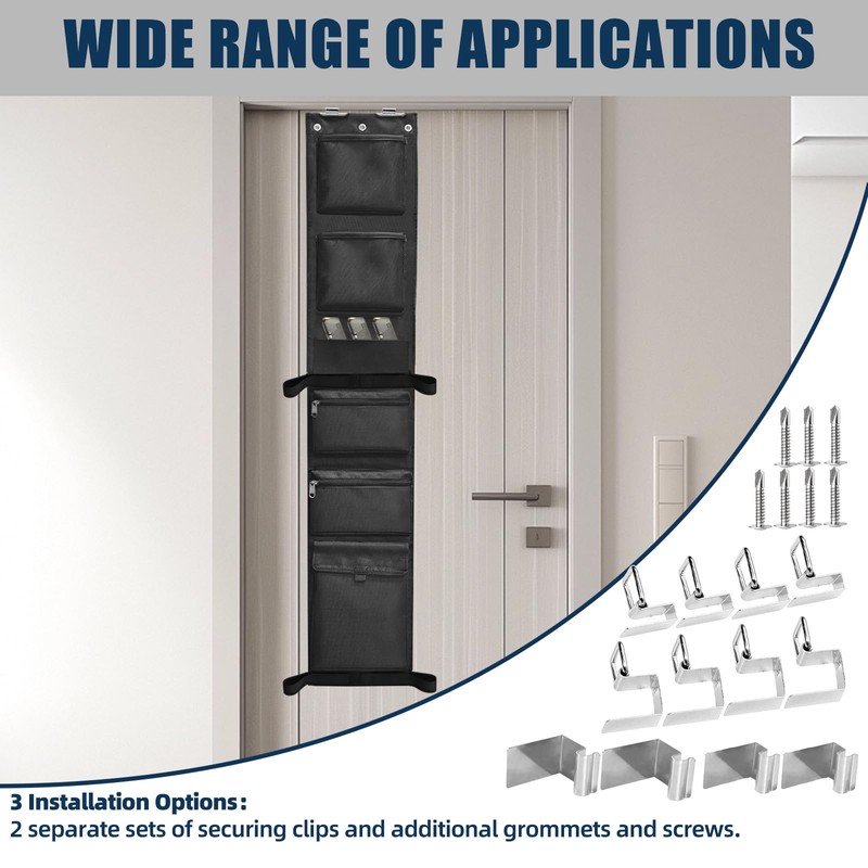 XTQINJIN Gun Safe Door Organizer, Gun Safe Accessories Storage with