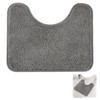 ZcrPrn Toilet Mat,Toilet Mats Pedestal Only,U-shape Soft Non Slip Absorbent