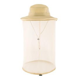 Faletony Mosquito Head Net Mesh Hat Mosquito Net Hat Mosquito Hat Bush Hat Fishing Hat Sun Hat Mosquito Protection UV Protection Safari Mosquito Net Hat for Men and Women, khaki