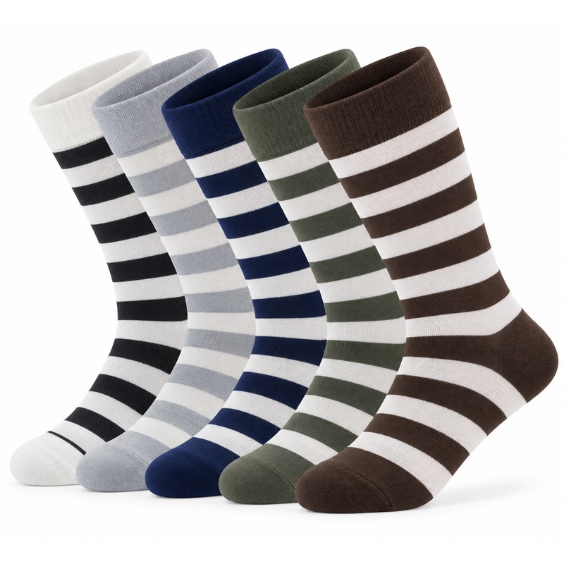 Men’s Dress Socks for Business & Daily Wear – 5-Pair