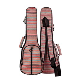 Glenmi Multicolor Bohemian Ukulele Case Bag for Soprano Concert Tenor Ukulele 21'' 23'' 26'',0.5 Inch Thick Padded(Concert-23 Inch)