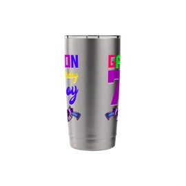 Game On 7 Birthday Boy Laser Tag Gaming Birthday Party 7th Stainless Steel Insulated Tumbler