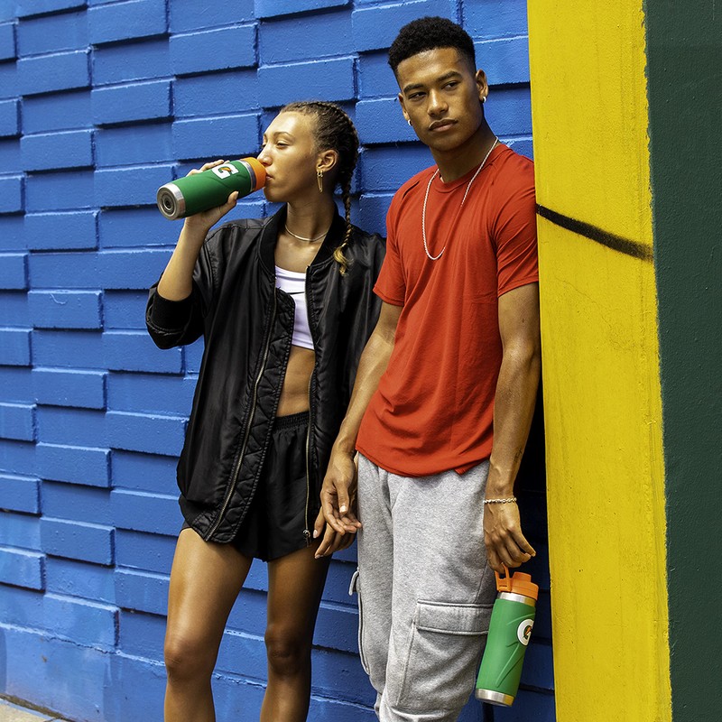 Gatorade Stainless Steel Sport Bottle, 26oz, Double-Wall Insulation