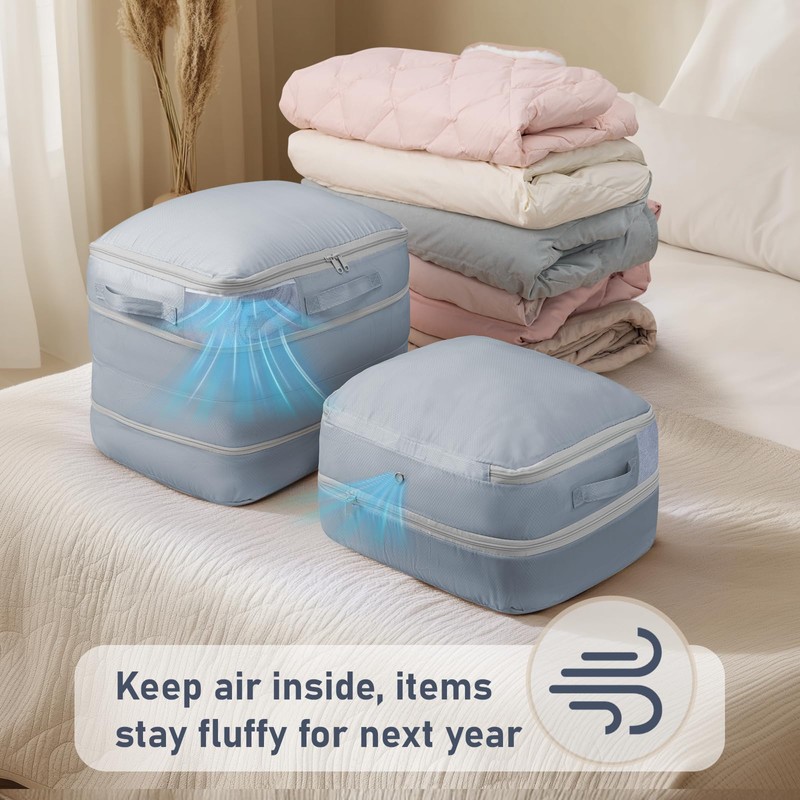 DIMJ Compression Storage Bags 6 Pack - Blanket Storage Bags
