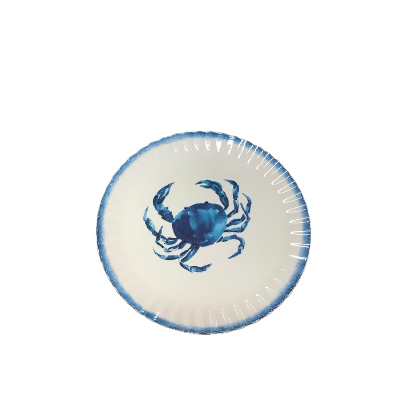 Sigrid Olsen Set of 4 Melamine Appetizer Plates, Ocean Life