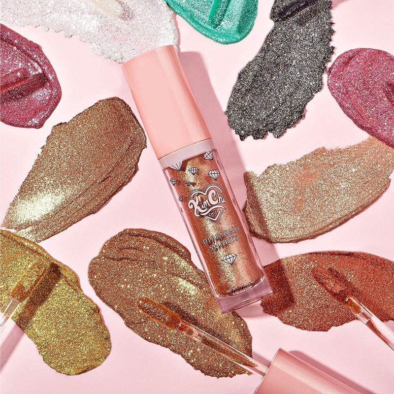 Kimchi Chic, Sombras en crema metálicas con brillos, Diamond Sharts,