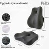 Memory Foam Seat Cushion and Lumbar Support Pillow for Office