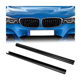 HZEL Car Grill Inserts Trims, Vehicle Inserts Stripes, Automotive V Brace Wrap Covers Exterior Decoration Accessories, Compatible with 1-8 Series F20 F22 F30 F32 G30 G32 G11 (Black)