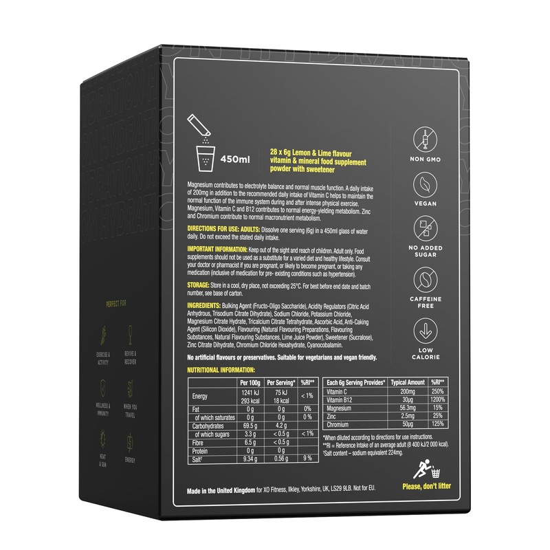 XO Fitness Hydration Sachets | Key Electrolytes Sachets | Immunity