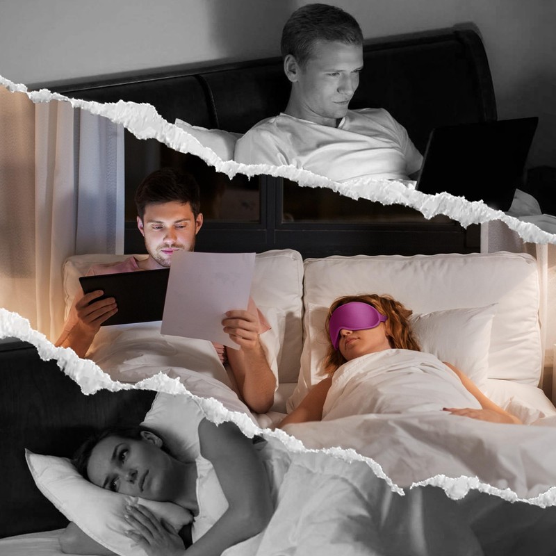Weighted Sleep Mask 2 Pack - 3D Contoured Eye Masks