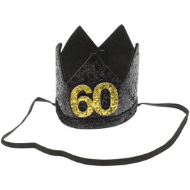 Gadpiparty 1Pc crown birthday hat 60th birthday king crown for men birthday crowns for kids mens girdle tiara happy birthday Party Supply man Accessories non-woven fabric make up