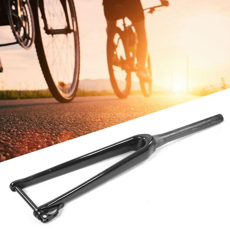 Carbon Fiber Tapered Front Hard Fork 700C Barrel Shaft Bar