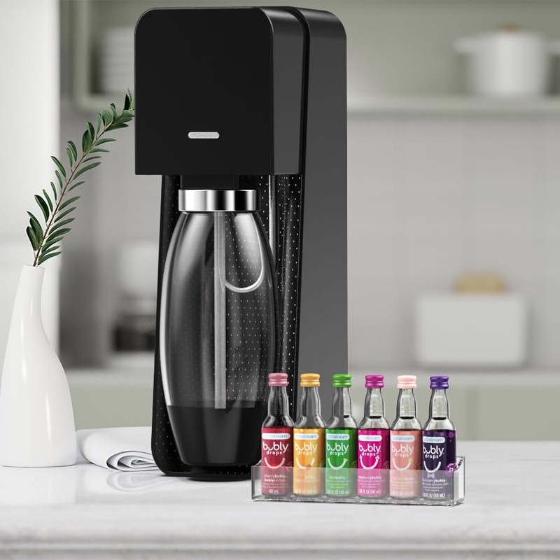 GALVANOX Acrylic Holder for SodaStream Bubly Drops - Countertop/Wall Mount