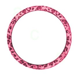 Animal Print Steering Wheel Cover - Leopard Pink