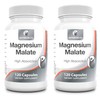Magnesium Malate Capsules Not Tablets Bioavailable Mineral Supplement Easy to