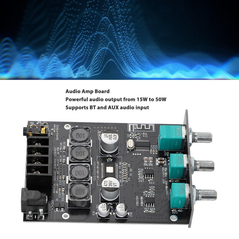 Bluetooth Amplifier Board, Tpa3116d2 Bluetooth Receiver Stereo Sound Digital Amplifier