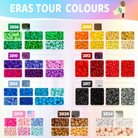zenmag Beads for Bracelets, 4 Boxes 48 Colours 4 mm Colourful Beads for Bracelets & 6 mm Clay Beads, 1480 Letter Beads, Beads Bracelets Make Yourself, Bracelet Craft Set for Gifts and Parties