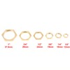 Brass Hex Lock Nuts, 40pcs G1/8 G1/4 G3/8 G1/2 G3/4