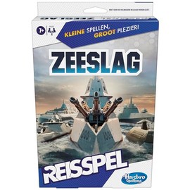 Hasbro Gaming Sea Battle Travel Game, Easy to Carry Game for 2 Players, Travel Game for Kids - Dutch Version