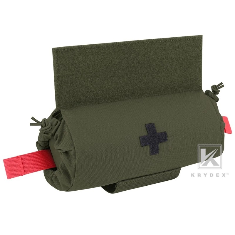 KRYDEX Tactical Roll Up IFAK Drop Pouch Medical EMT First