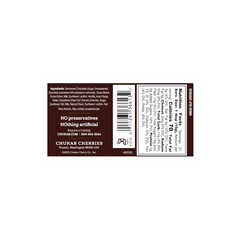 Chocolate Cherry Dessert Sauce (Chocolate Cherry, 1 Jar)